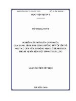 Nghiên cứu mối liên quan giữa lâm sàng, hình ảnh cộng hưởng từ với yếu tố nguy cơ của vữa xơ động mạch ở bệnh nhân thoát vị đĩa đệm cột sống thắt lưng 