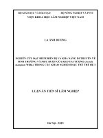 Nghiên cứu đặc điểm biến dị và khả năng di truyền về sinh trưởng và mục ruột của keo tai tượng (acacia mangium willd ) trong các khảo nghiệm hậu thế thế hệ 2