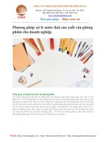 Phương pháp xử lý nước thải sản xuất văn phòng phẩm cho doanh nghiệp