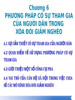 Chuong 6: Phương pháp có sự tham gia của người dân trong xoá đói giảm nghèo