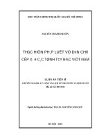 Thực hiện pháp luật về dân chủ cấp xã ở các tỉnh tây bắc việt nam