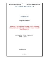 Nghiên cứu phân bổ nguồn nước và vận hành hợp lý hệ thống hồ chứa lưu vực sông vu gia – thu bồn trong mùa cạn 