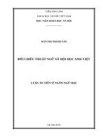 Đối chiếu thuật ngữ xã hội học anh việt 
