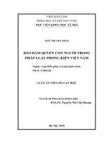 Bảo đảm quyền con người trong pháp luật phong kiến Việt Nam