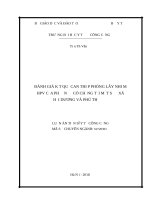 Đánh giá kết quả can thiệp phòng lây nhiễm HPV của phụ nữ có chồng tại một số xã ở hải dương và phú thọ 