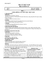 Giáo án địa lí 9 soạn theo ĐHPTNLHS bộ 2