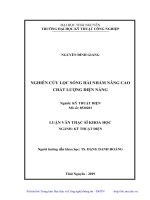 Nghiên cứu lọc sóng hài nhằm nâng cao chất lượng điện năng (Luận văn thạc sĩ)