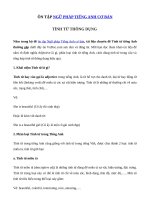 ÔN tập NGỮ PHÁP TIẾNG ANH cơ bản