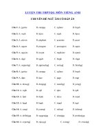 100 câu trắc nghiệm ngữ âm có đáp án cực hay ôn thi THPT quốc gia 2020