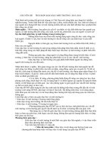 CHUYÊN ĐỀ     TÍCH HỢP GIÁO DỤC MÔI TRƯỜNG  2015