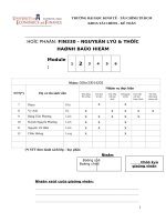 CÁC THUẬT NGỮ THƯỜNG được DÙNG TRONG bảo HIỂM và các PHƯƠNG PHÁP QUẢN lý rủi RO 