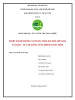 Thiết kế hệ thống thống xử ly nước thải nhà máy bia sai gon 