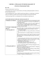 TỔNG QUAN về THƯƠNG mại QUỐC tế (overview of international trade) 