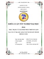 Thực trạng và giải pháp phát triển du lịch tại căn cứ địa k20 – quận ngũ hành sơn – thành phố đà nẵng 