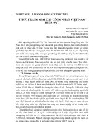 NGHIÊN cứu lý LUẬN và TỔNG kết THỰC TIỄN THỰC TRẠNG GIAI cấp CÔNG NHÂN VIỆT NAM HIỆN NAY 