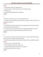 CÂU HỎI ÔN CUỐI KÌ HÀNH CHÍNH