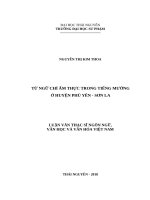 Từ ngữ chỉ ẩm thực trong tiếng mường ở huyện phù yên   sơn la 