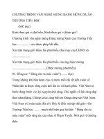 CHƯƠNG TRÌNH văn NGHỆ MỪNG ĐẢNG MỪNG XUÂN TRƯỜNG TIỂU HỌC