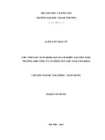 ƯỚC TÍNH XÁC SUẤT ĐỊNH GIÁ SAI CỔ PHIẾU TẠI VIỆT NAM: TRƯỜNG HỢP CÔNG TY CỔ PHẦN SỮA VIỆT NAM VINAMILK