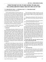 KẾT cấu – CÔNG NGHỆ xây DỰNG PHÂN TÍCH một số yếu tố ẢNH HƯỞNG tới HIỆU QUẢ GIA CƯỜNG dầm BTCT BẰNG tấm CHẤT dẻo có cốt sợi 