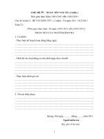 Giáo án: CHỦ ĐỀ VI: NGÀY TẾT VUI VẺ tuần 21 (25 trang)