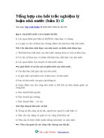 Tổng hợp câu hỏi trắc nghiệm lý luận nhà nước