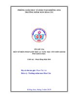 Một số biện pháp giúp trẻ 5 – 6 tuổi học tốt môn khám phá khoa học 