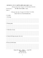 Giáo án:CHỦ ĐỀ IV: CÂY VÀ NHỮNG BÔNG HOA ĐẸP TUẦN 15 (26 TRANG)