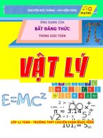 ỨNG DỤNG bất ĐẲNG THỨC TRONG GIẢI TOÁN vật LÝ