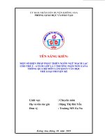 Một số biện pháp nâng cao hiệu quả giáo dục lấy trẻ làm trung tâm cho trẻ 5 – 6 tuổi tại lớp lá 1, trường mầm non ea na 