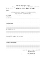 Giáo án:CHỦ ĐỀ: ĐỒ CHƠI CỦA BÉ tuần 6 (24 trang)