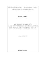 Đặc điểm sinh học, sinh thái và biện pháp phòng chống một số sâu hại chính trên cây na tại miền Bắc Việt Nam