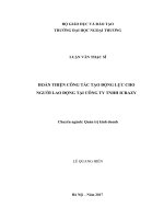 LUẬN văn THẠC sĩ hoàn thiện công tác tạo động lực cho người lao động tại công ty TNHH icrazy 