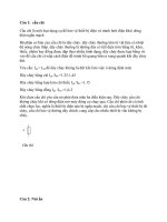 Lời giải bài tập môn trang bị điện trong máy cắt kim loại