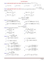 102 Câu Trắc Nghiệm Nguyên Hàm Có Đáp Án Và Lời Giải Update