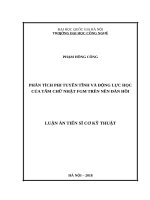 Phân tích phi tuyến tĩnh và động lực học của tấm chữ nhật FMG trên nền đàn hồi 