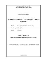 Nghiên cứu thiết kế và chế tạo cảm biến tụ phẳng 