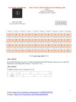 ĐÁP án KSCL HƯỚNG đến kì THI THPTQG 2020 