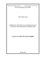 Nghiên cứu xây dựng các giải pháp quản lý lửa rừng cho vườn quốc gia hoàng liên 