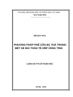 Phương pháp phổ của đồ thị trong một số bài toán tổ hợp cộng tính 