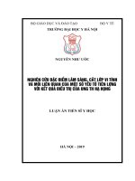 Nghiên cứu đặc điểm lâm sàng, cắt lớp vi tính, và mối liên quan của một số yếu tố tiên lượng với kết quả điều trị của ung thư hạ họng 