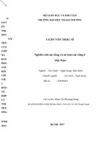 LUẬN văn THẠC sĩ nghiên cứu nợ công và an toàn nợ công của việt nam 