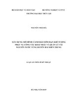 Xây dựng mô hình cảnh báo sớm h n khí tượng phục vụ công tác khai thác và quản lý tài nguyên nước vùng duyên hải miền trung 