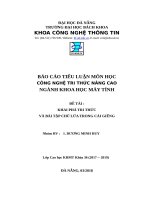 Báo cáo tiểu luận tri thức nâng cao
