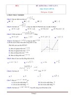10 Đề Kiểm Tra 1 Tiết Chương 1 Và 2 Đại Số 10 Có Đáp Án 2019