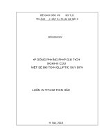 Áp dụng phương pháp giải tích nghiên cứu một số bài toán elliptic suy biến 