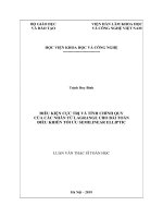 Điều kiện cực trị và tính chính quy của các nhân tử lagrange cho bài toán điều khiển tối ưu semilinear elliptic 