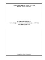 skkn một số BIỆN PHÁP NÂNG CAO CHẤT LƯỢNG CHỮ VIẾT CHO học SINH lớp 2” 