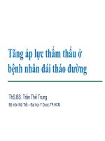 Tăng áp lực thẩm thấu ở bệnh nhân đái tháo đường, ThS.BS. Trần Thế Trung, Bộ môn Nội Tiết – Đại học Y Dược TP.HCM