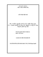 Phát triển nguồn nhân lực chất lượng cao ở cơ quan quản lý nhà nước ngành công thương, thành phố hà nội 